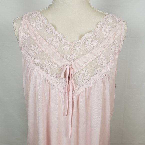 Vintage Katz USA Made Nightie Pink VGUC - Picture 1 of 9